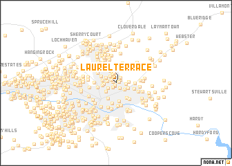 map of Laurel Terrace