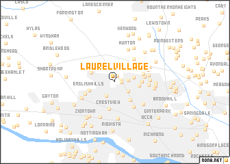 map of Laurel Village