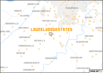 map of Laurelwood Estates