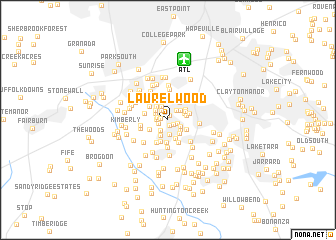 map of Laurelwood