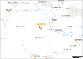 map of Laurel