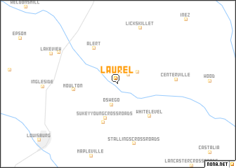 map of Laurel