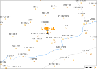 map of Laurel