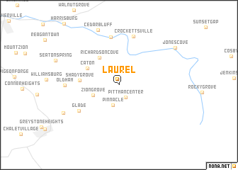 map of Laurel