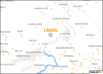 map of Laurel