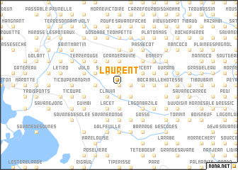 map of Laurent