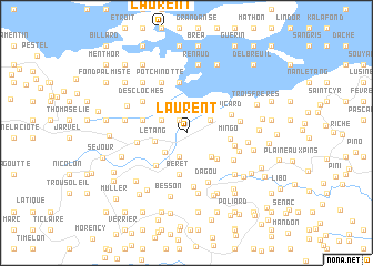 map of Laurent