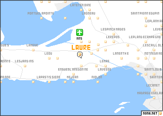 map of Laure