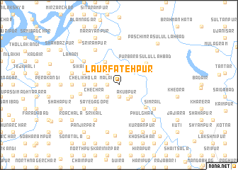 map of Lāur Fatehpur