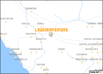 map of Lauria Inferiore