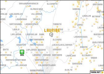 map of La Uribe