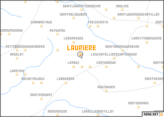 map of LʼAurière