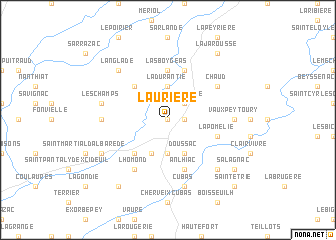 map of Laurière