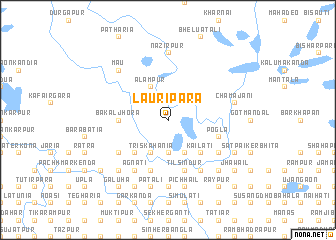 map of Lauripāra