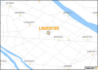 map of Lauriston