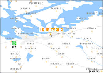 map of Lauritsala