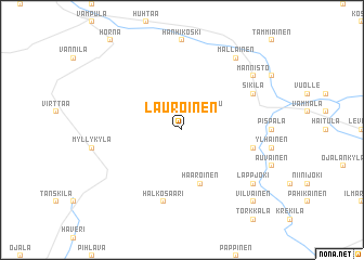 map of Lauroinen