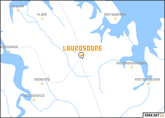 map of Lauro Sodré