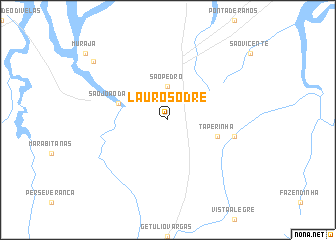 map of Lauro Sodré