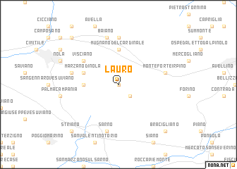map of Lauro
