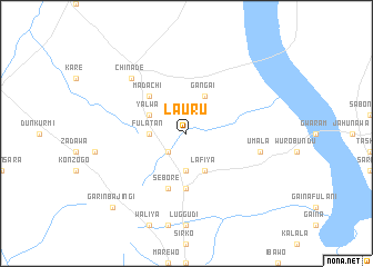 map of Lauru