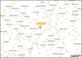 map of Lauša