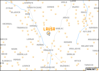 map of Lauša