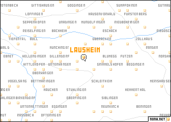 map of Lausheim