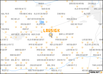 map of Lausigk