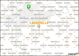 map of Lausprelle