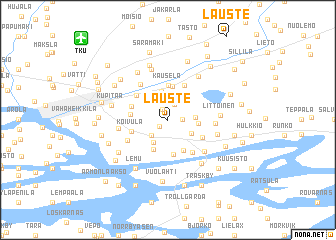 map of Lauste