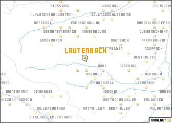 map of Lautenbach