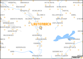 map of Lautenbach