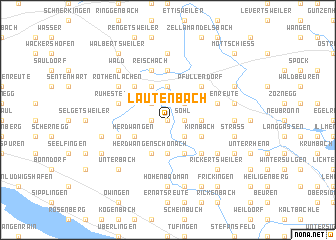 map of Lautenbach