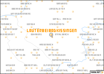 map of Lauter bei Bad Kissingen