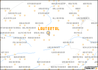 map of Lautertal