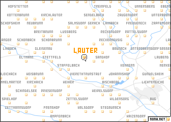 map of Lauter