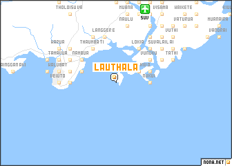 map of Lauthala