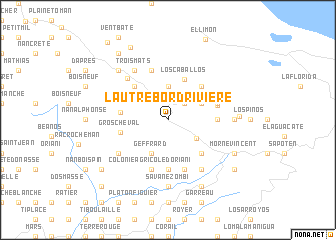 map of LʼAutre Bord Rivière