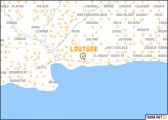 map of Lauture