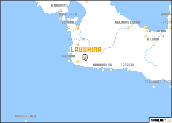 map of Lau-Uhina