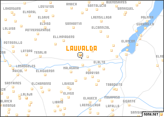 map of La Uvalda