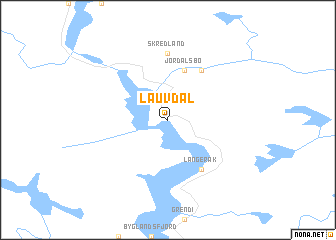 map of Lauvdal