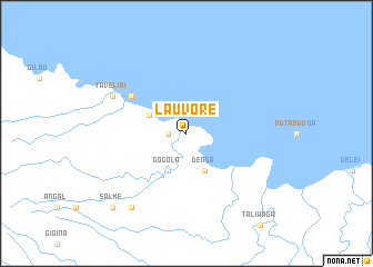map of Lauvore