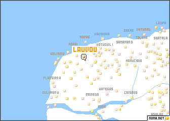 map of Lauvou