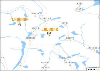 map of Lauvrak