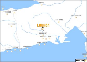 map of Lauwon