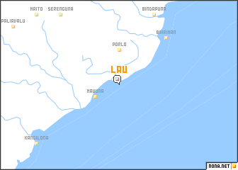 map of Lau