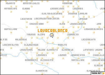 map of La Vaca Blanca