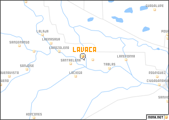 map of La Vaca